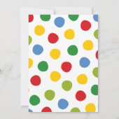 Invitation Jouets Jouets Fête d'anniversaire des enfants do-i (Dos)