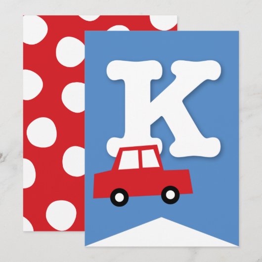 Invitation Jouets Jouets Fête d'anniversaire des enfants do-i (Devant / Derrière)