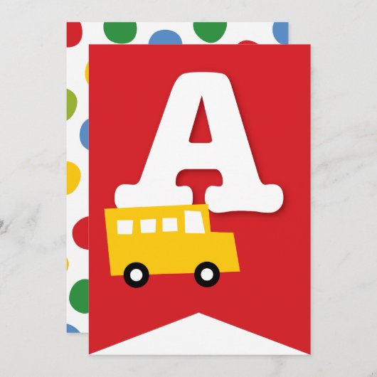 Invitation Jouets Jouets Fête d'anniversaire des enfants do-i (Devant / Derrière)