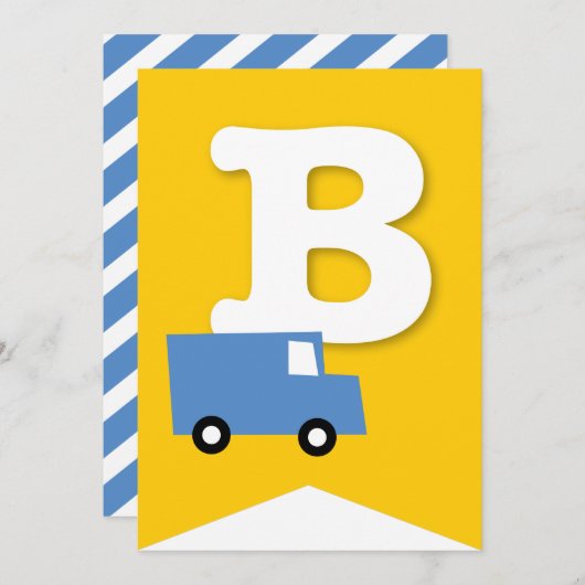 Invitation Jouets Jouets Fête d'anniversaire des enfants do-i (Devant / Derrière)