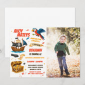 Invitation Jouets modifiables Filles Chasse au trésor Thème (Devant / Derrière)