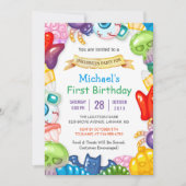 Invitation Jouets Monster de la fête d'Halloween pour le prem (Devant)