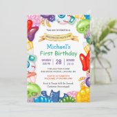 Invitation Jouets Monster de la fête d'Halloween pour le prem (Debout devant)