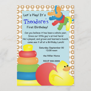 Invitation Jouets nostalgiques classiques