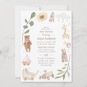 Invitation Jouets peints à la main pour petit garçon | Baby s (Devant)