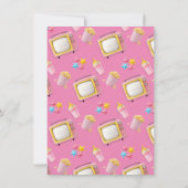 Invitation Jouets poupées roses Stwood Sleepover fête d'anniv (Dos)