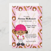 Invitation Joueur de baseball (Devant / Derrière)