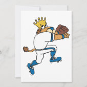 Invitation Joueur de baseball Lion (Devant)