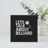 Invitation Joueur de billard | Parlons De Billiard (Debout devant)