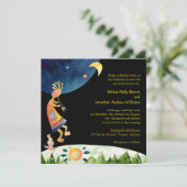 Invitation Joueur de fluides Kokopelli Mariage du sud-ouest (Debout devant)