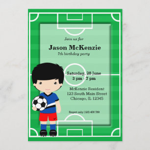 Invitation Joueur de football