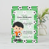 Invitation Joueur de football (Debout devant)