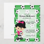 Invitation Joueur de football (Devant / Derrière)