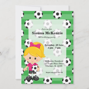 Invitation Joueur de football