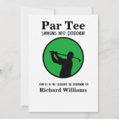 Invitation Joueur de golf à la retraite (Devant)