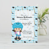 Invitation Joueur de hockey (Debout devant)