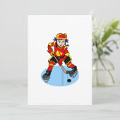 Invitation Joueur de hockey sur glace (Debout devant)