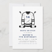 Invitation Joueur de hockey WAYNE Sport Jour d'anniversaire (Devant)