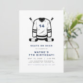 Invitation Joueur de hockey WAYNE Sport Jour d'anniversaire (Debout devant)