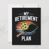 Invitation Joueur de pickleball Mon plan de retraiteMon plan (Dos)