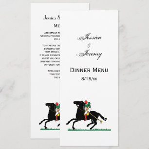 Invitation Joueur de polo vintage sur poney