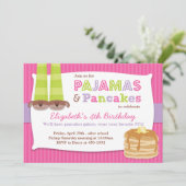 Invitation Joueur de pyjamas et de crêpes (Debout devant)
