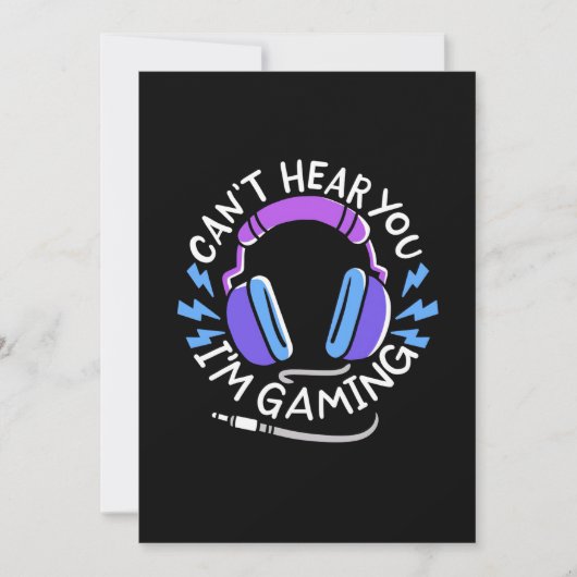 Invitation Joueur je suis Gaming (Devant)