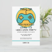 Invitation Joueur vidéo ordinateur nivellement vers le haut A (Debout devant)