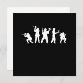 Invitation Joueurs de Paintball Marqueur de Paintball Pistole (Devant / Derrière)