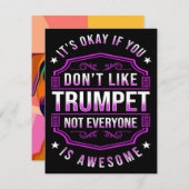 Invitation Joueurs de trompette fantastiques (Devant / Derrière)