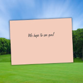 Invitation Joueuse de golf fêtant ses 50 ans