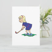 Invitation Joueuse de hockey sur gazon 2 (Debout devant)