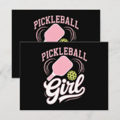 Invitation Joueuse de pickleball fille (Devant / Derrière)