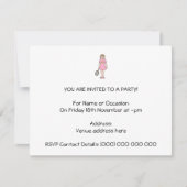 Invitation Joueuse de tennis. (Devant)