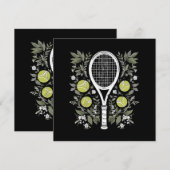 Invitation Joueuse de tennis (Devant / Derrière)