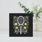 Invitation Joueuse de tennis (Debout devant)