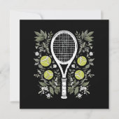 Invitation Joueuse de tennis (Devant)
