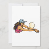 Invitation Joueuse de volley-ball (Devant)