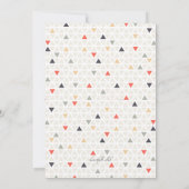 Invitation Joueuse Triangles (Dos)