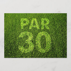 Invitation Jouez au golf la 30ème fête d'anniversaire