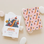 Invitation Jouons à l'aire de jeu Anniversaire Fête Invitatio