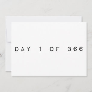 Invitation jour 1 de 366 HAPPY LEAP YEAR