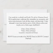 Invitation Jour 3D du crâne mort, personnalisé (Dos)