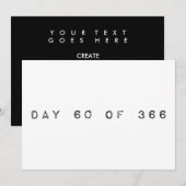 Invitation jour 60 sur 366 JOUR DU FEUILLE (Devant / Derrière)