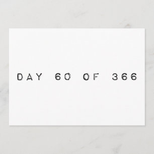 Invitation jour 60 sur 366 JOUR DU FEUILLE