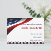 Invitation Jour commémoratif du drapeau des étoiles et des ra (Debout devant)