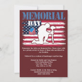 Invitation Jour commémoratif Souvenir de l'arrêt de cuisson F (Devant)