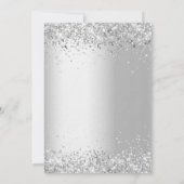 Invitation Jour d'anniversaire blanc vêtu palette de vêtement (Dos)