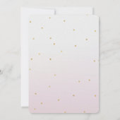 Invitation Jour d'anniversaire de Confetti Sparkle Ombre (Dos)