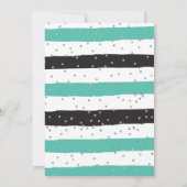 Invitation Jour d'anniversaire de la Cheerleader turquoise ar (Dos)